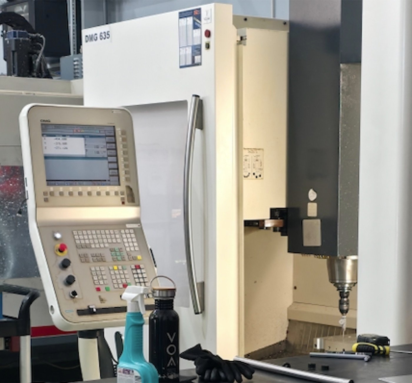 5-axis mill cutting a REDTIM ELITE component